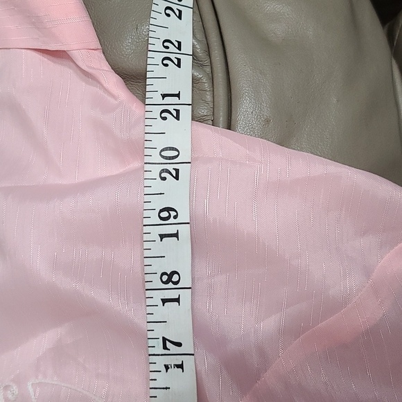 VTG Brooks of Dallas Womens Uniform Lounge Jacket Pink Embroidered Pockets Sz L? - Picture 10 of 12